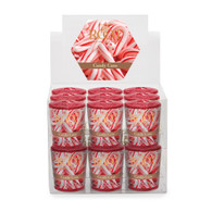 Candy Cane 20 Hour Beeswax Blend Box of 18 Votives