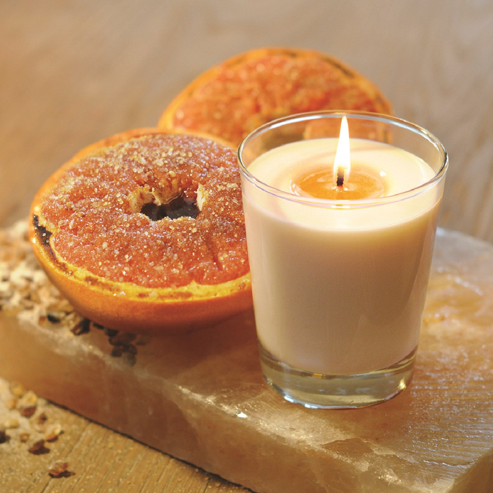 Sugared Grapefruit 15296 Set of 6 Root 20hr Votive Candles 