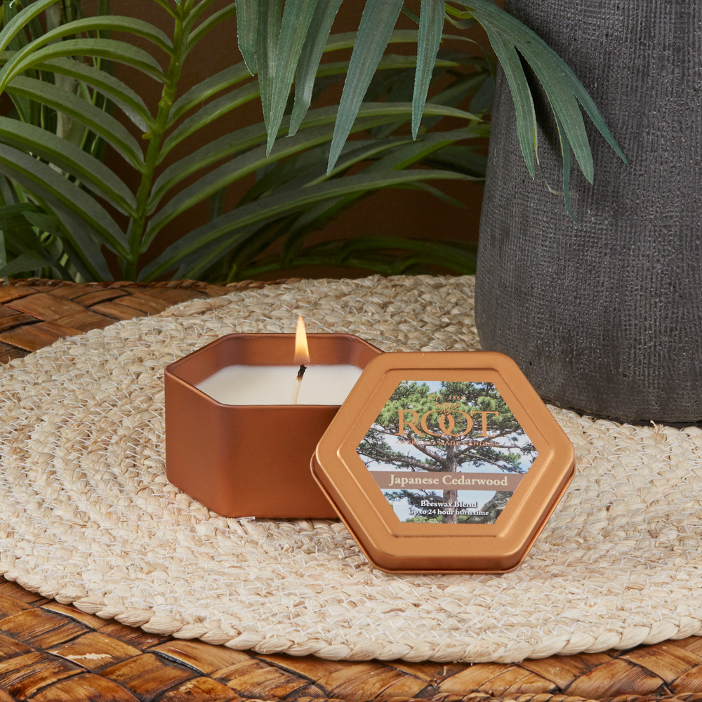 Japanese Cedarwood Honeycomb Traveler - Root Candles USA