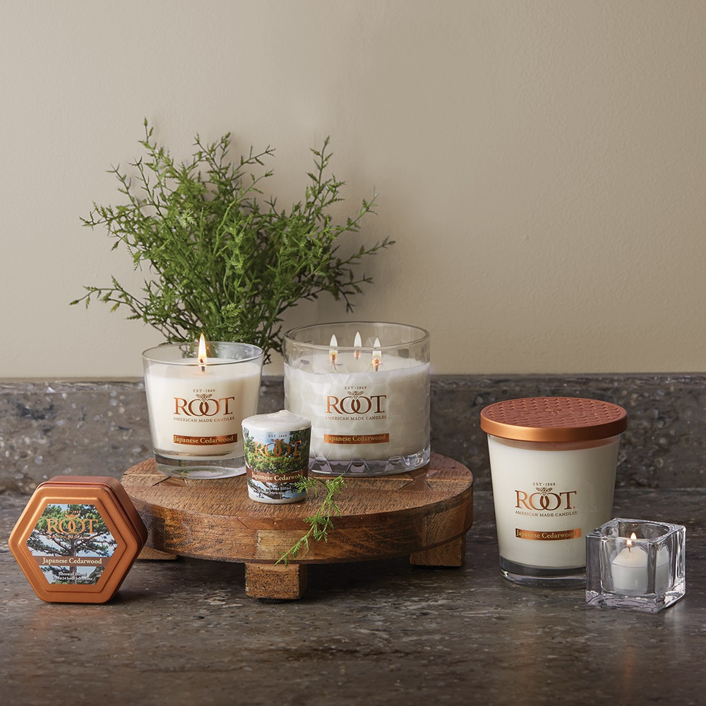 Japanese Cedarwood Honeycomb Traveler - Root Candles USA