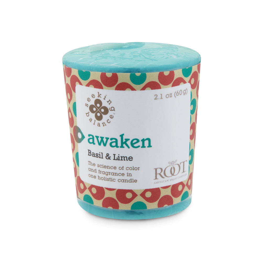 Seeking Balance® 20 Hour Votive Basil & Lime Awaken