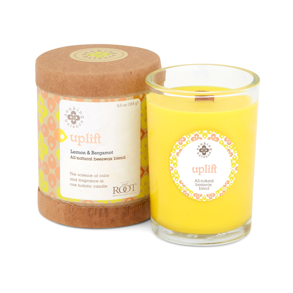 Beeswax Candle with Wooden Wick - Spirit Wood