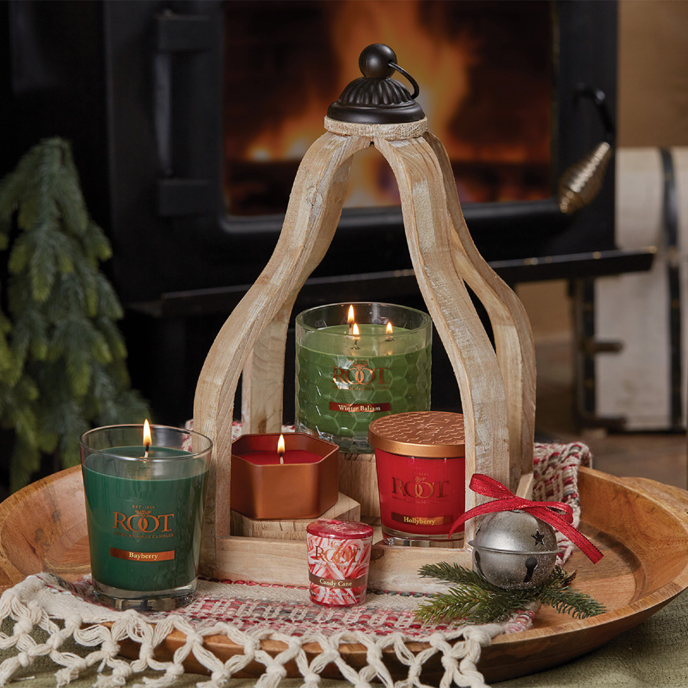 All Natural Beeswax Blend Winter Balsam 3 Wick Honeycomb Candle