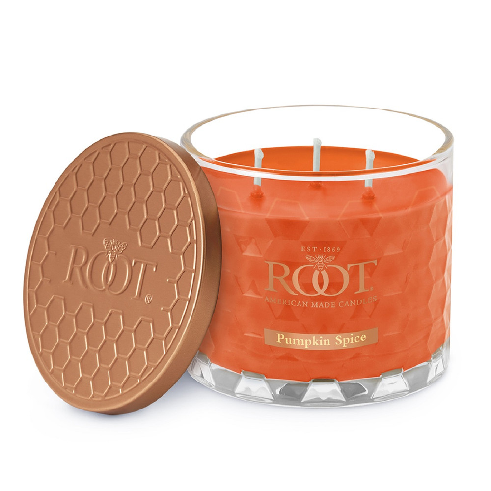 All Natural Beeswax Blend Pumpkin Spice 3 Wick Honeycomb Candle