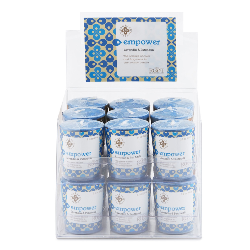 Seeking Balance® Lavandin & Patchouli Empower Box of 18 Votives