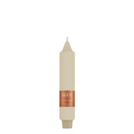 7" Smooth Collenette Ivory Single Candle