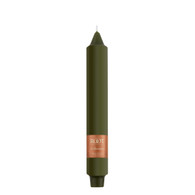 9" Smooth Collenette Dark Olive Single Candle