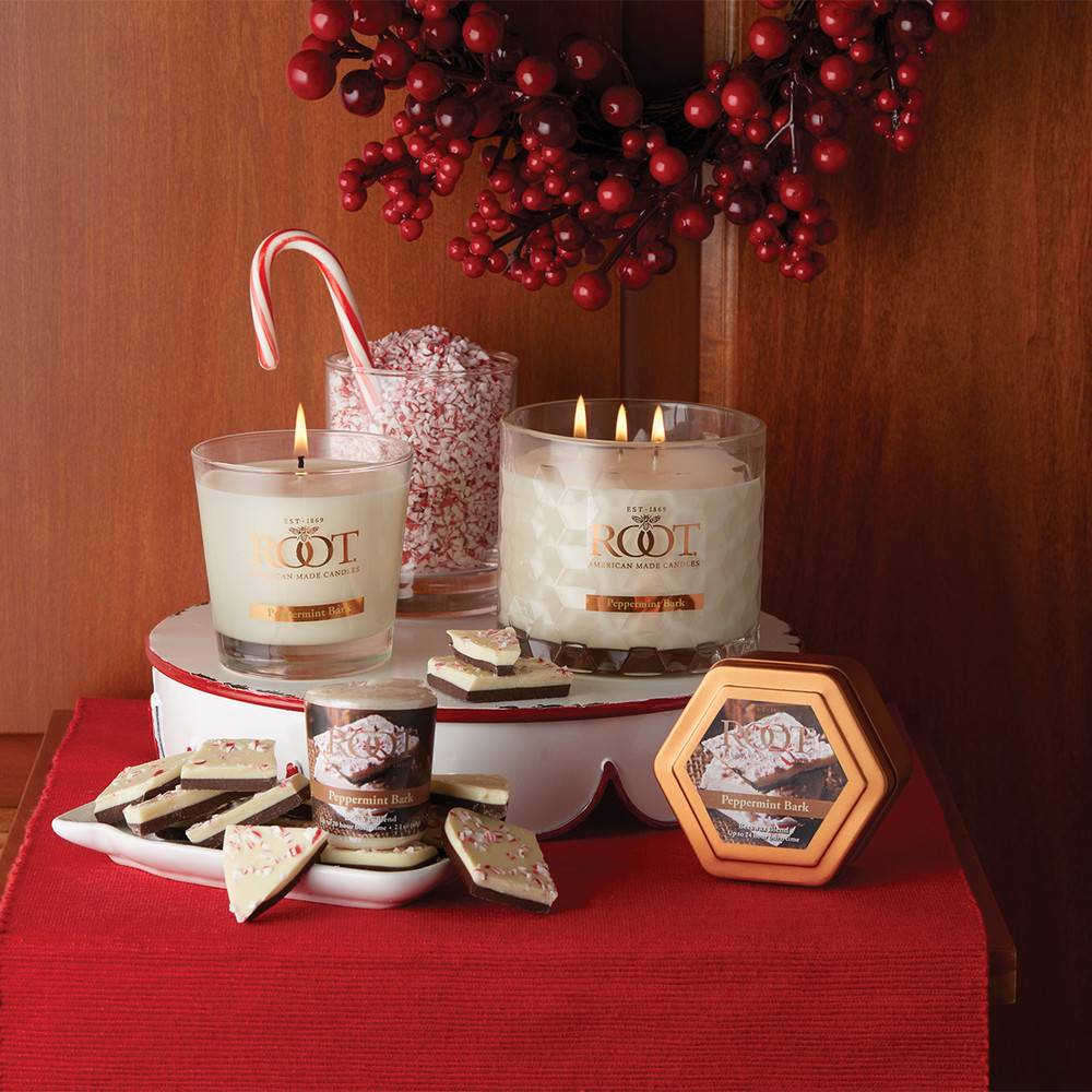 Peppermint Bark 3 Wick Honeycomb Candle
