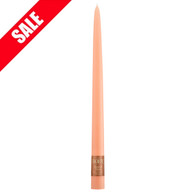 12" Dipped Taper Candle Peach Single Candle