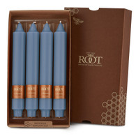 9" Smooth Collenette Williamsburg Blue Box of 4 Candles