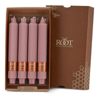 9" Grecian Collenette Dusty Rose Box of 4 Candles