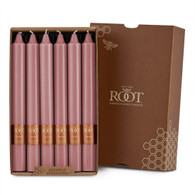 Smooth 9" Arista™ Dusty Rose Box of 12 Candles