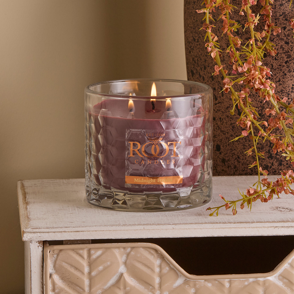 Midnight Dahlia 3 Wick Honeycomb Candle