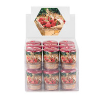 Strawberry Fields 20 Hour Beeswax Blend Box of 18 Votives