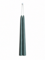 OUTLET SPECIAL Eucalyptus 9" Double Hung Dipped Taper Pair