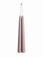OUTLET SPECIAL Oatmeal 9" Double Hung Dipped Taper Pair