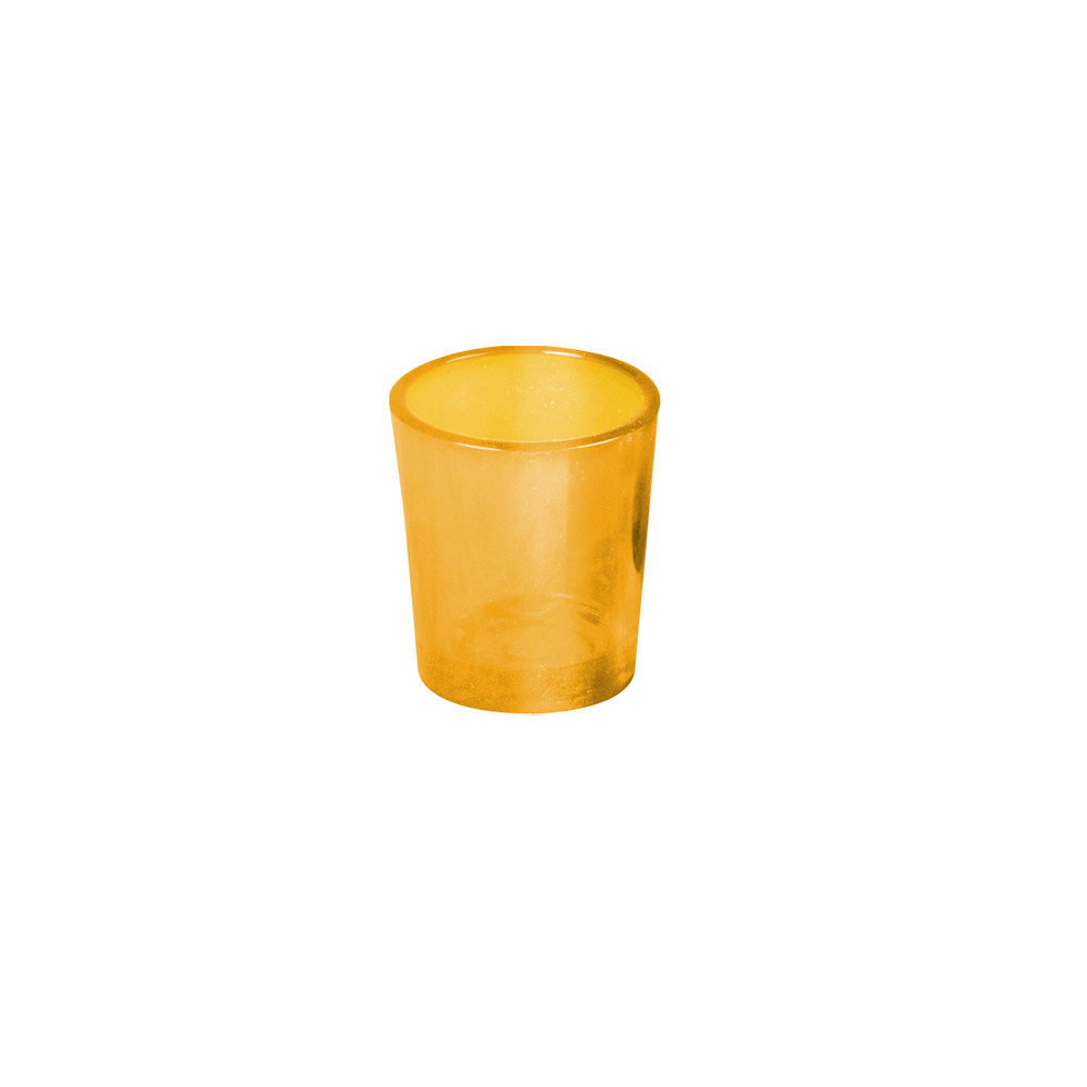 Votive Glass Amber RootCandles