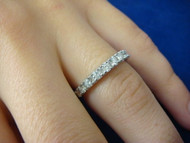 14k White Gold 0.65 CT Diamond Wedding-Anniversary Band