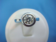 Exquisite 0.51 Carat Bezel Set Diamond Engagement-Anniversary Ring