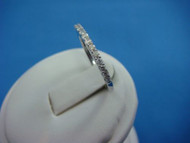 14K WHITE GOLD 0.30 CT THIN DIAMOND BAND, 3.4 MM HIGH, 1.6 MM WIDE, SIZE 5.5