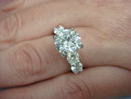 2.25 CT CENTER VS CLARITY 3.55 CARAT T.W. GENUINE GROWN DIAMONDS RING