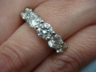 2.50 CARAT DIAMONDS LARGE WEDDING-ANNIVERSARY BAND GROWN DIAMONDS 14 KT