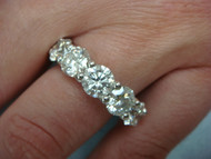 9 CT GENUINE CVD DIAMOND ETERNITY BAND 14K WHITE GOLD 