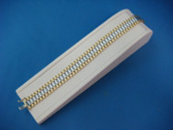 14 KT. 2 TONE SOLID GOLD ROLEX STYLE BRACELET 41.3 GRAMS 8.25 MM MADE IN ITALY