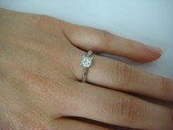 PLATINUM HIGH END PRINCESS CUT DIAMOND ENGAGEMENT RING