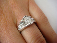 1 CARAT T.W. MARQUISE & PRINCESS DIAMONDS ENGAGEMENT RING