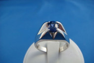 14K MEN'S SAPPHIRE HIGH SET CONTEMPORARY GYPSY RING