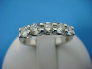 1 CT T.W. Shared Prongs Low Set Diamonds Wedding-Anniversary Ring.