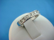 0.50 CT T.W. Elegant Channel Set Diamond Wedding Band 9 Diamonds