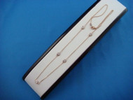 Rose Gold "Diamonds by the Yard" 5 Stations Necklace