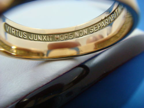 Masonic Vintage 14k Yellow Gold Ring Band Leon S Jewelry