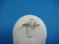 14k Yellow Gold Genuine Diamonds Ladies Engagement Ring