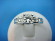 Exquisite 1 Carat T.W. Princess Cut Diamond Engagement Ring.