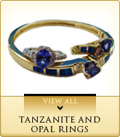 Tanzanite and Opal Rings