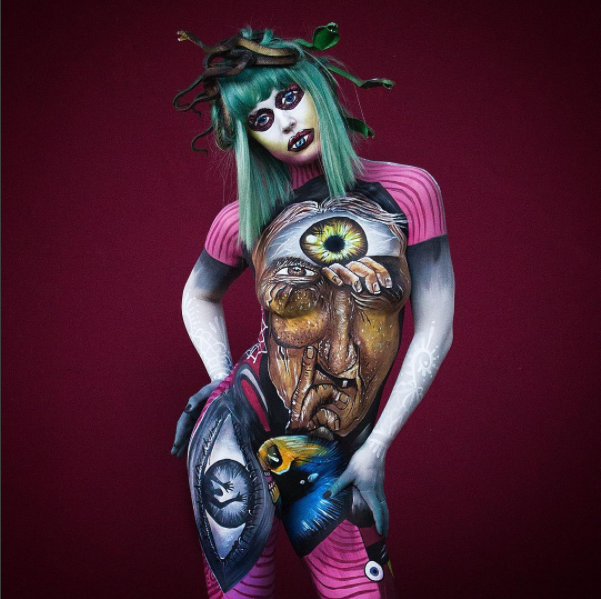 body painting festival pictures