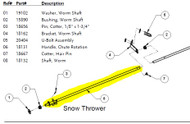 18132 } 181321 SHAFT WORM SNOW THRO