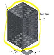 30310 } 303101 CAGE HINGED BURN CAG