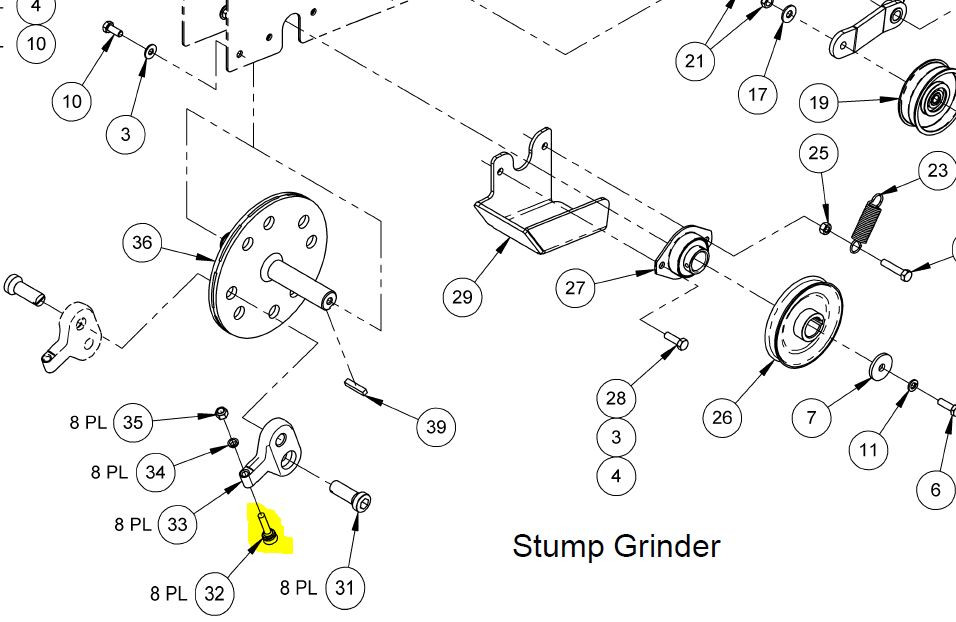 30406 } TOOTH STUMP GRINDER