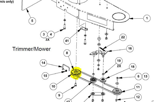 321571 PULLEY ENGINE DOUBLE