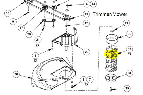34454 } 344541 ADAPTER PLATE TR4