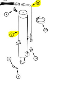 C43894 - KIT - HYDRAULIC CYLINDER - Items 3 & 11 in illustration