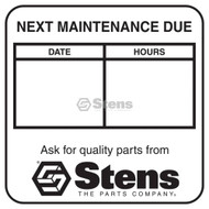 051-141 } Maintenance Reminder Labels / 2" W x 2" L
