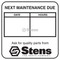 051-141 } Maintenance Reminder Labels / 2" W x 2" L
