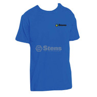 051-191 } Shirt XL / DT104 Deep Royal Blue with color logo