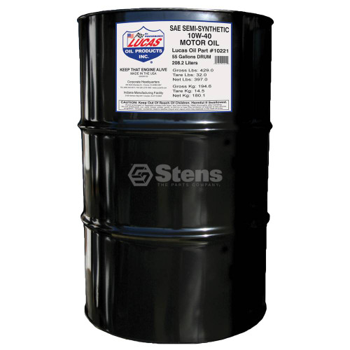 051-618 } Semi-synthetic Oil / SAE 10W-40/55 Gallon Drum