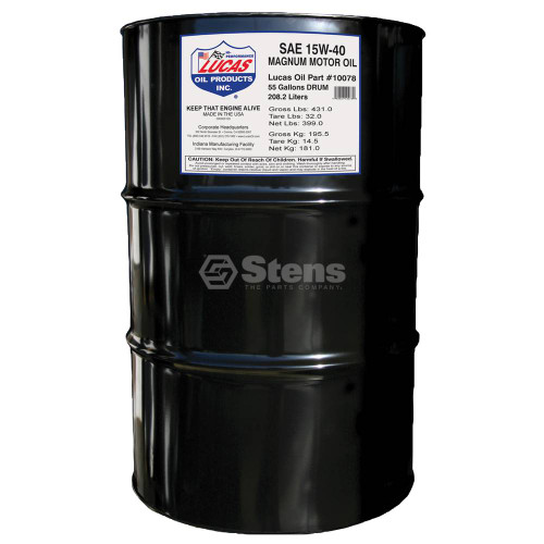 051-686 } Magnum High TBN Motor Oil / SAE 15W-40/55 Gallon Drum